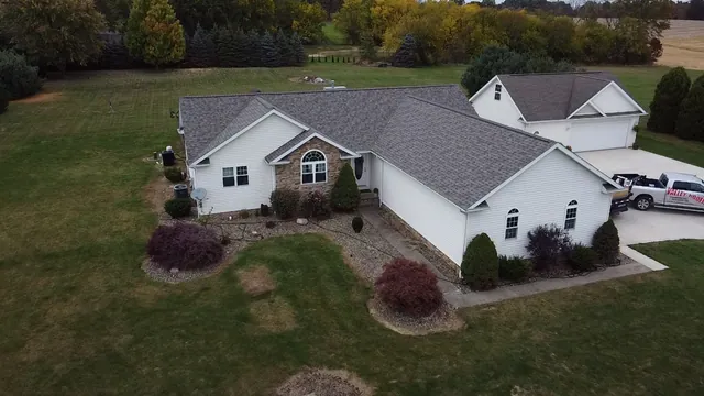A roofing project completed by AMG Roofing & Contracting in Wellsville, Ohio.