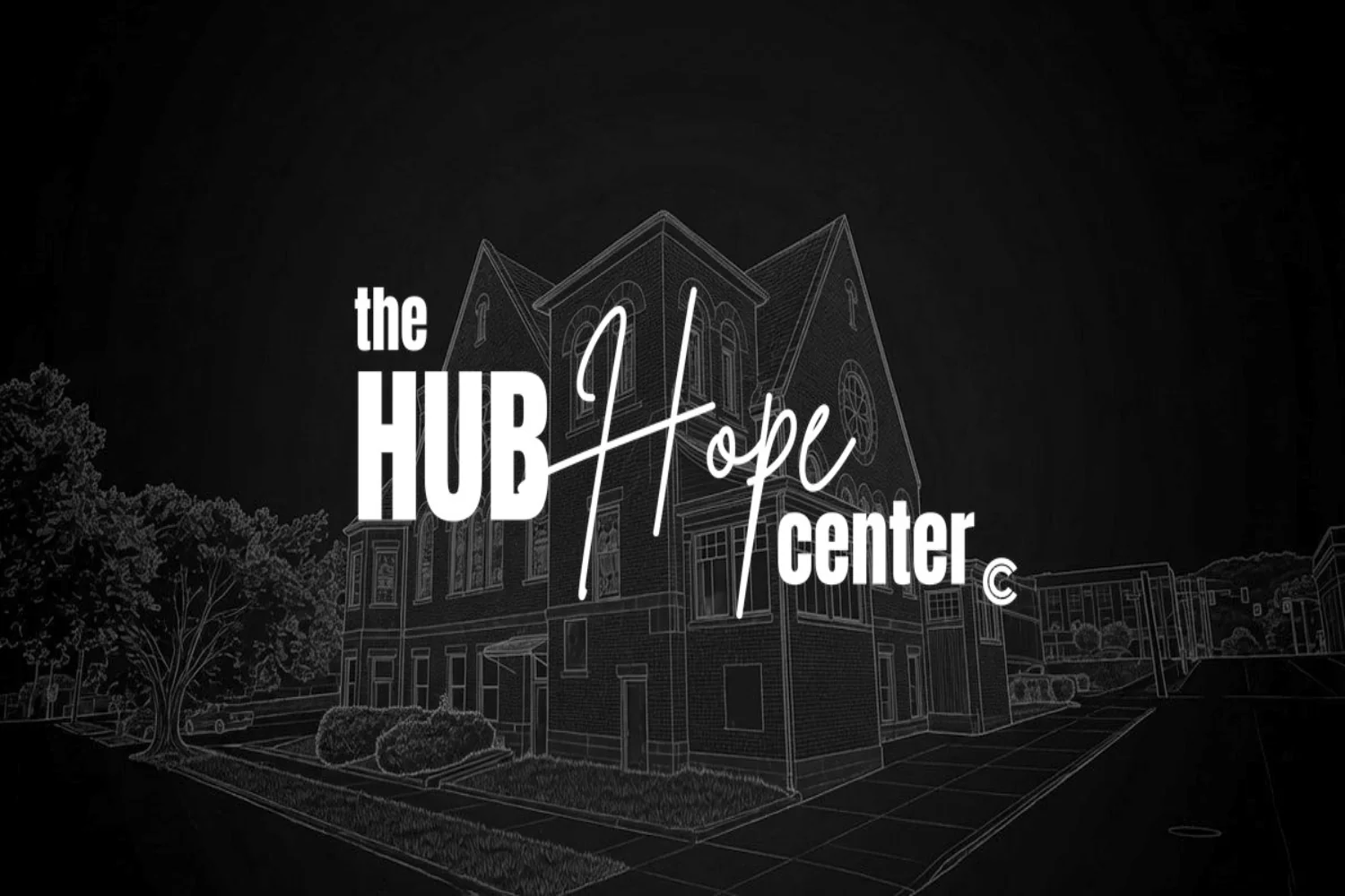 The official logo of The Hub Hope Center in Beaver Falls, Pennsylvania